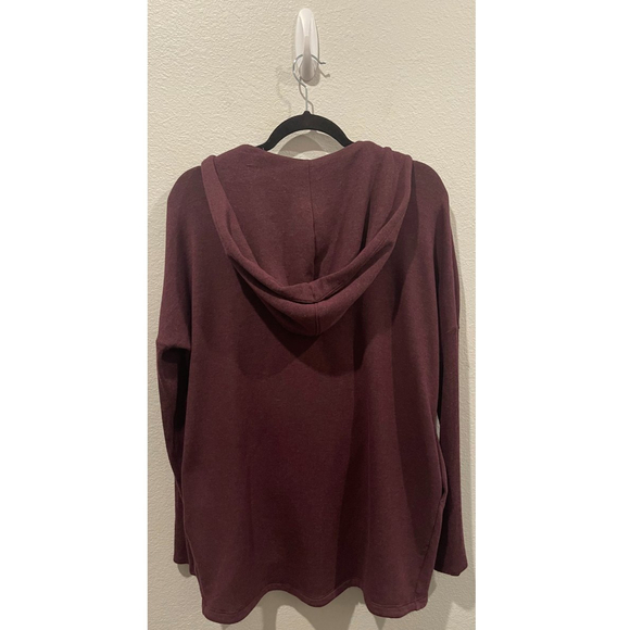 ATHLETA Purana Wrap Burgundy Sweatshirt - Picture 8 of 8